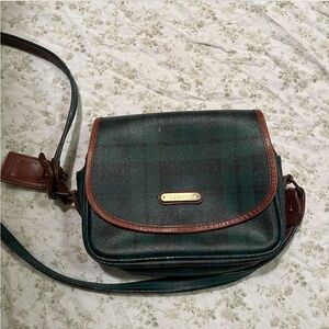 RALPH LAUREN POLO VINTAGE PURE PLAID CHECKERED GREEN AND BROWN 90S